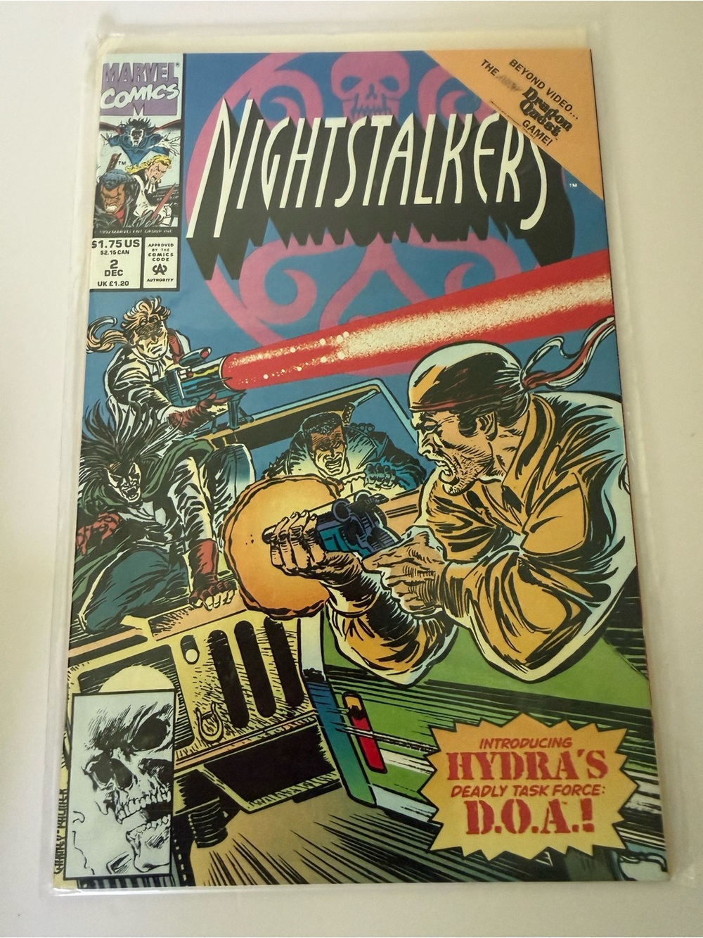 Nightstalkers #2 comic book published by Marvel Comics in December 1992.